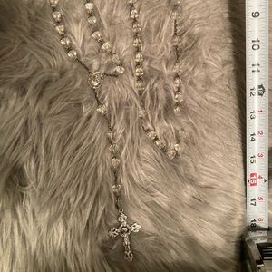 Gorgeous sterling and crystal rosary